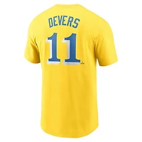 Nike Rafael Devers Boston Red Sox City Connect Fuse Name  Number T-Shirt