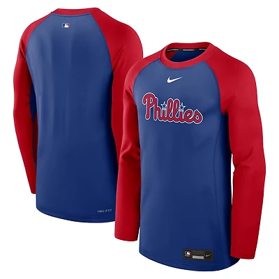 Nike Red Philadelphia Phillies Authentic Collection Game Time Raglan Performance Long Sleeve T-Shirt