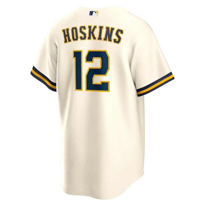 Nike Rhys Hoskins Milwaukee Brewers Home Replica Player Jersey