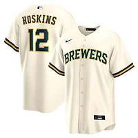 Nike Rhys Hoskins Milwaukee Brewers Home Replica Player Jersey