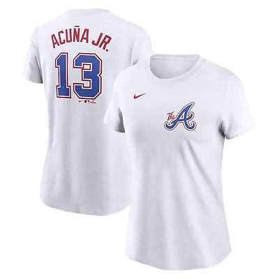 Nike Ronald Acua Jr Atlanta Braves 2024 City Connect Fuse Name  Number T-Shirt