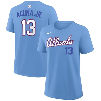 Nike Ronald Acua Jr Light Atlanta Braves 2026 City Connect Name Number T-Shirt