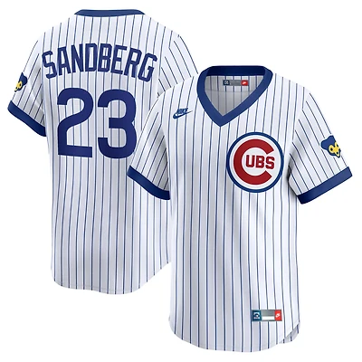 Nike Ryne Sandberg Chicago Cubs Throwback Cooperstown Collection Limited Jersey
