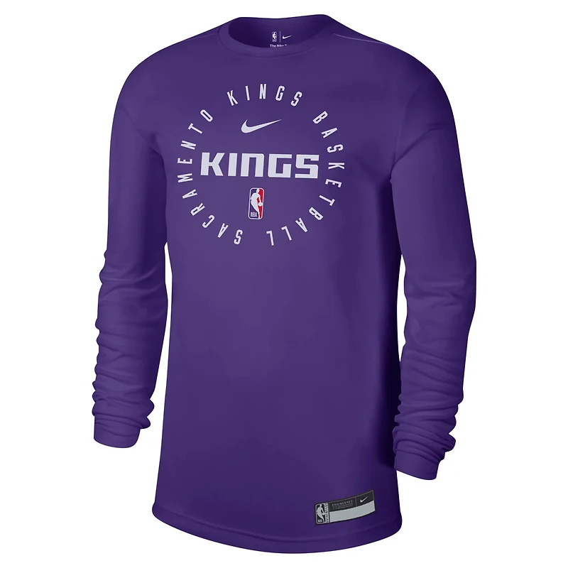 Nike Sacramento Kings 2024 25 Legend On-Court Practice Long Sleeve T-Shirt