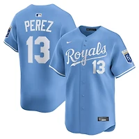 Nike Salvador Perez Light Kansas City Royals Alternate Limited Player Jersey