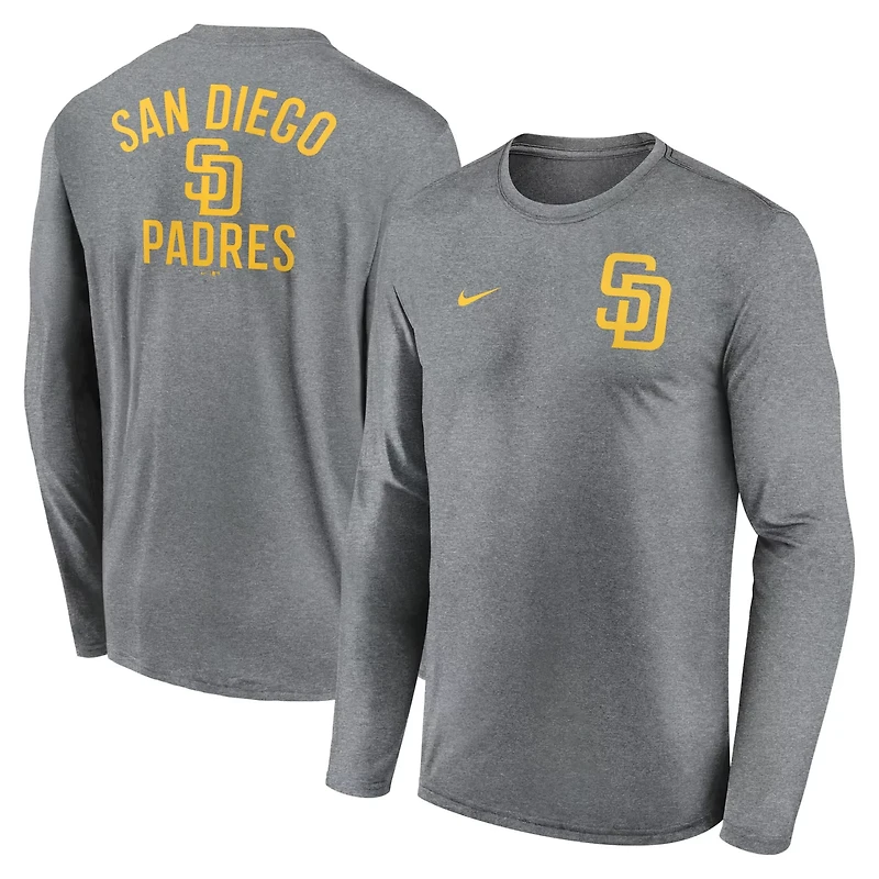 Nike San Diego Padres 2-Hit Legend Performance Long Sleeve T-Shirt