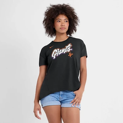 Nike San Francisco Giants 2025 City Connect Flowy Fashion Tri-Blend Performance T-Shirt