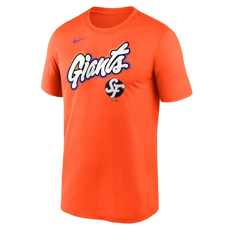 Nike San Francisco Giants 2025 City Connect Team Phrase Legend Performance T-Shirt