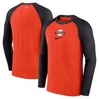 Nike San Francisco Giants Authentic Collection Game Raglan Performance Long Sleeve T-Shirt