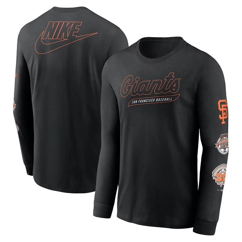 Nike San Francisco Giants Cooperstown Collection Knockout Long Sleeve T-Shirt