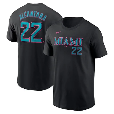 Nike Sandy Alcantara Miami Marlins 2025 City Connect Fuse Name Number T-Shirt