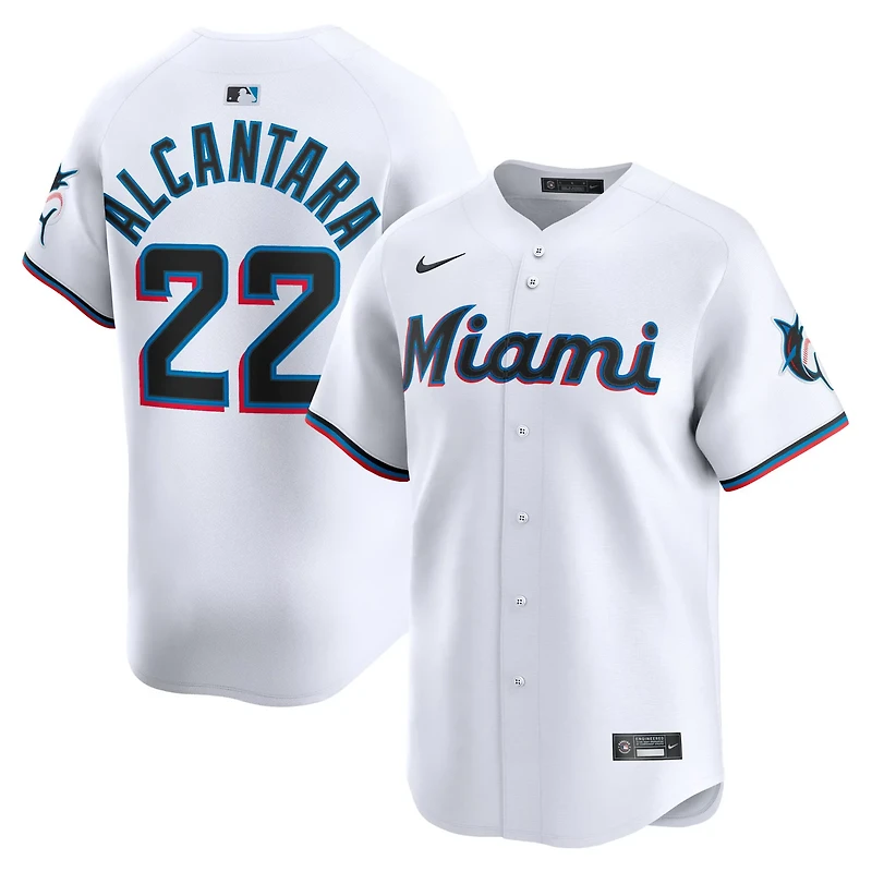 Nike Sandy Alcantara Miami Marlins Home Limited Player Jersey