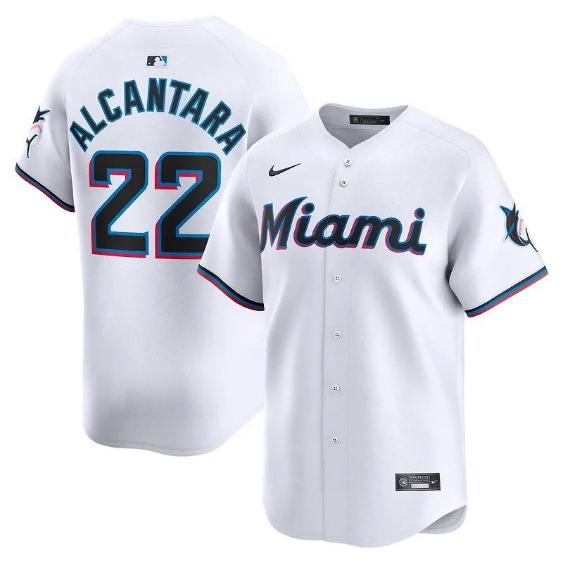 Nike Sandy Alcantara Miami Marlins Home Limited Player Jersey