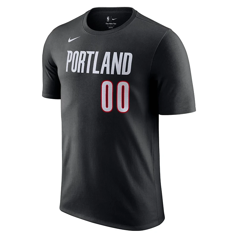 Nike Scoot Henderson Portland Trail Blazers Icon Edition Name  Number T-Shirt