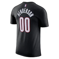 Nike Scoot Henderson Portland Trail Blazers Icon Edition Name  Number T-Shirt