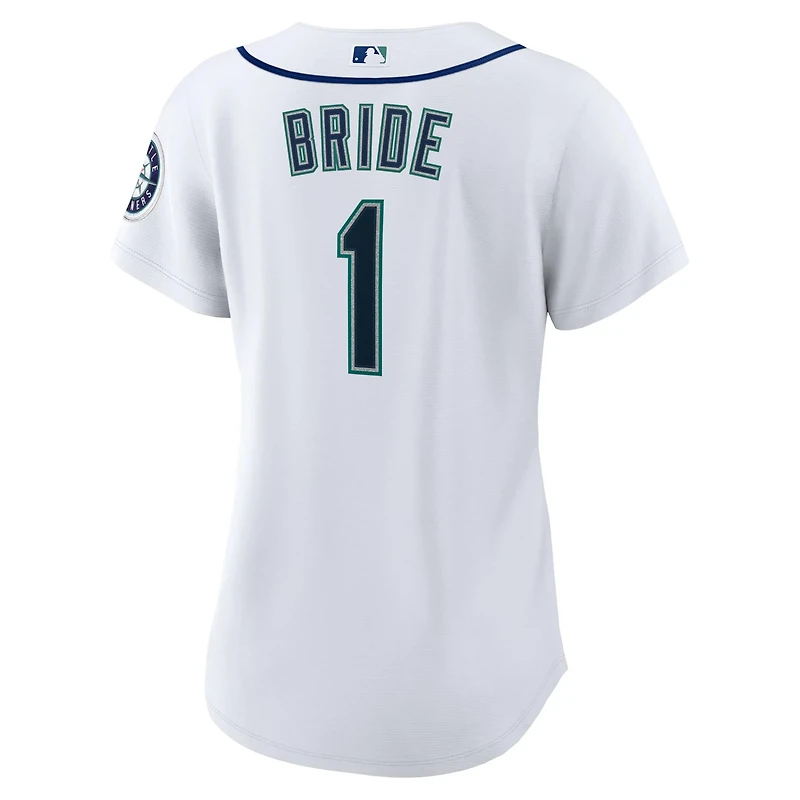 Nike Seattle Mariners 1 Bride Home Replica Jersey