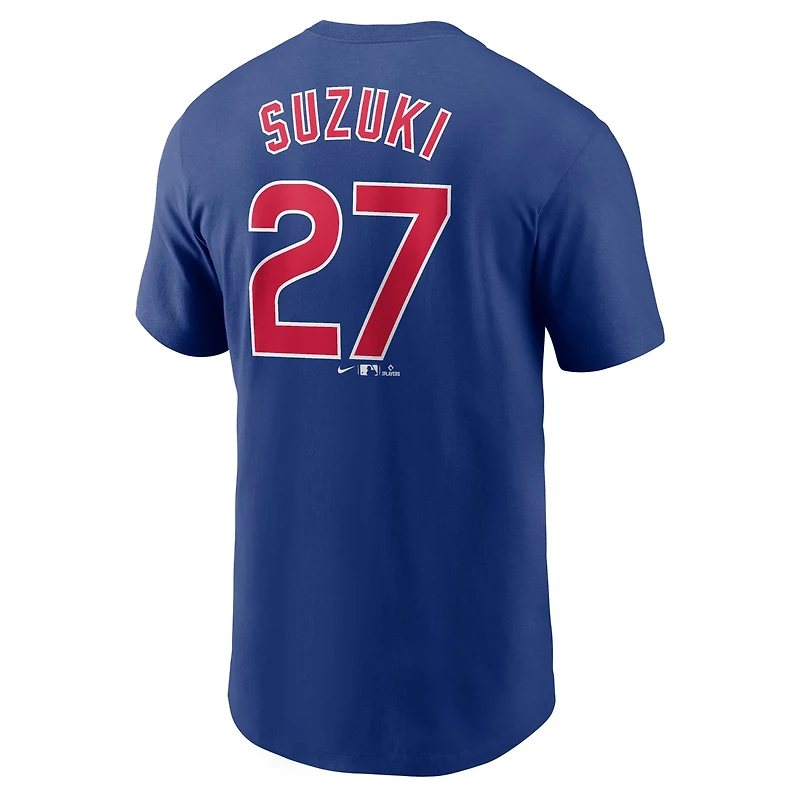 Nike Seiya Suzuki Chicago Cubs 2025 MLB World Tour Tokyo Series Name  Number T-Shirt