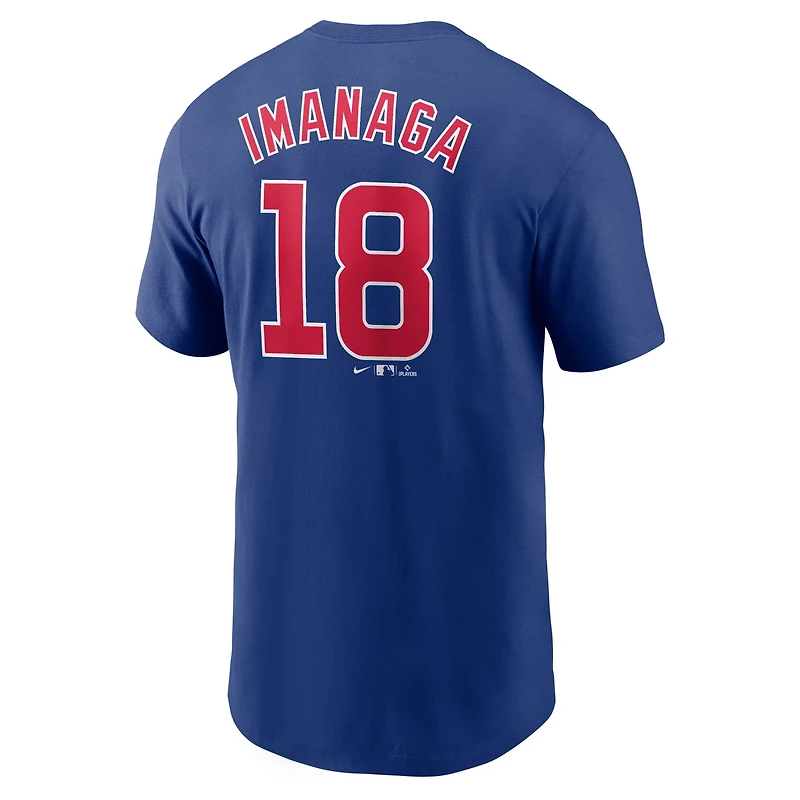 Nike Shta Imanaga Chicago Cubs 2025 MLB World Tour Tokyo Series Name  Number T-Shirt