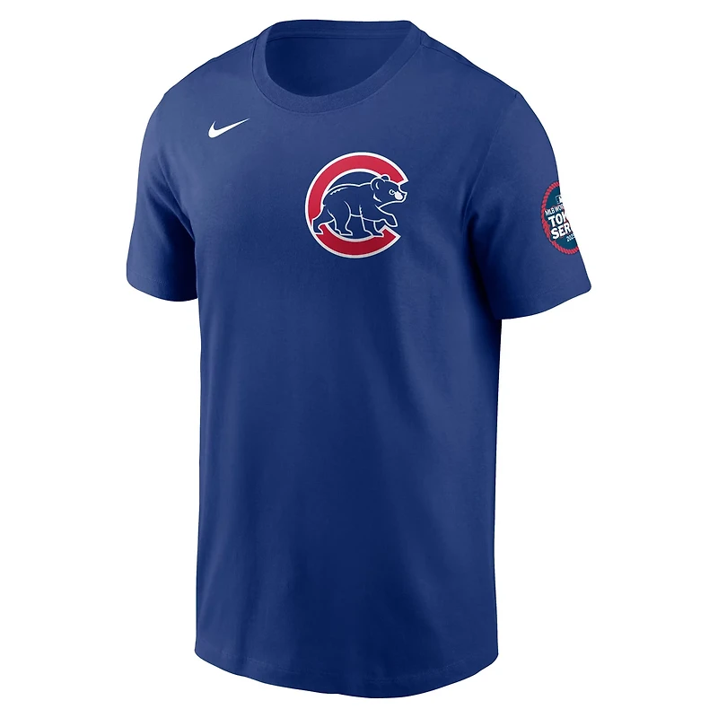 Nike Shta Imanaga Chicago Cubs 2025 MLB World Tour Tokyo Series Name  Number T-Shirt