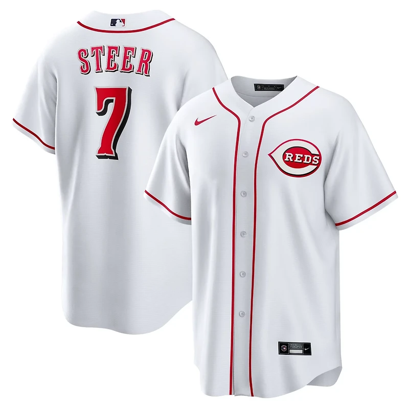 Nike Spencer Steer Cincinnati Reds Home Replica Jersey