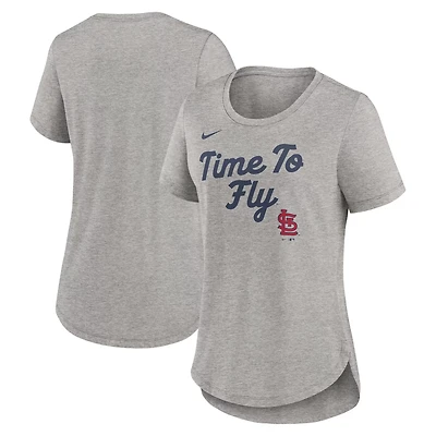 Nike St Louis Cardinals Script Tri-Blend T-Shirt