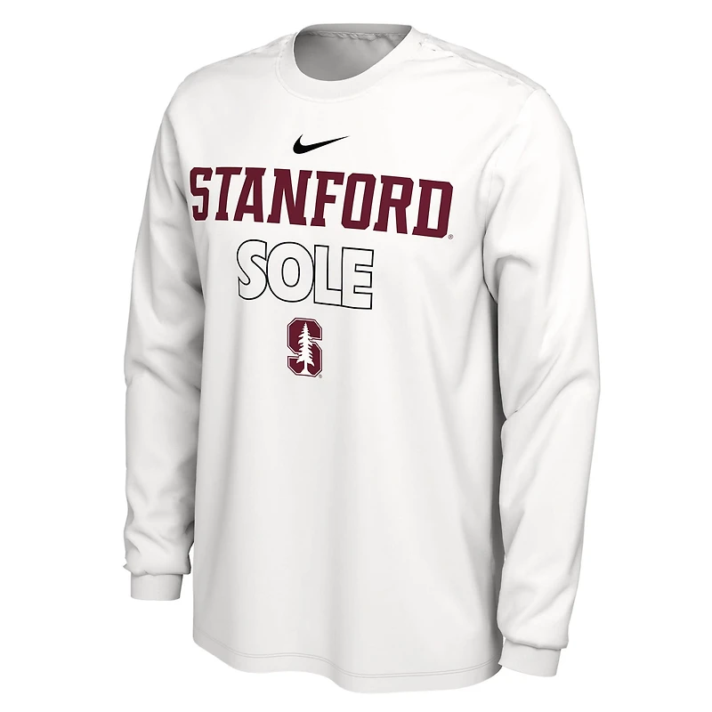 Nike Stanford Cardinal 2023 On Court Bench Long Sleeve T-Shirt