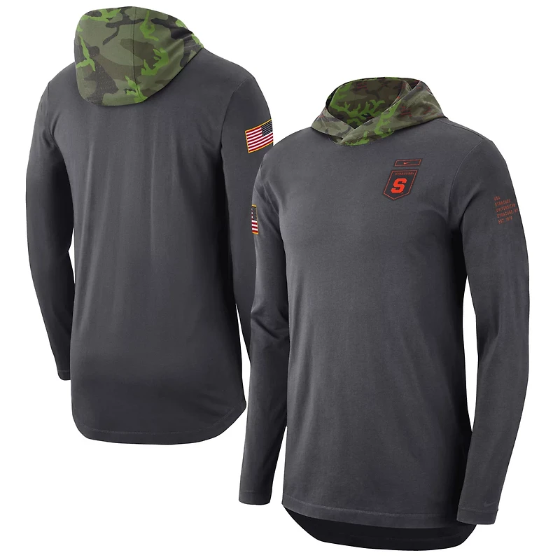 Nike Syracuse Military Long Sleeve Hoodie T-Shirt