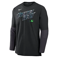 Nike Tampa Bay Rays 2025 City Connect Authentic Collection Lightweight Player Performance Long Sleeve Top