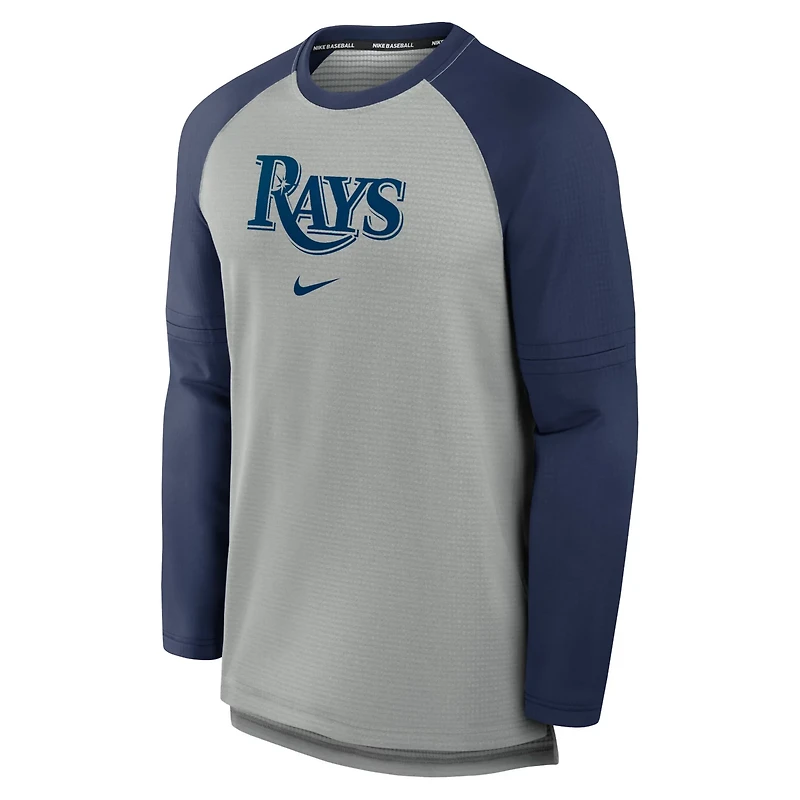 Nike Tampa Bay Rays Authentic Collection Game Time Raglan Performance Long Sleeve T-Shirt