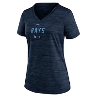 Nike Tampa Bay Rays Authentic Collection Velocity Practice Performance V-Neck T-Shirt