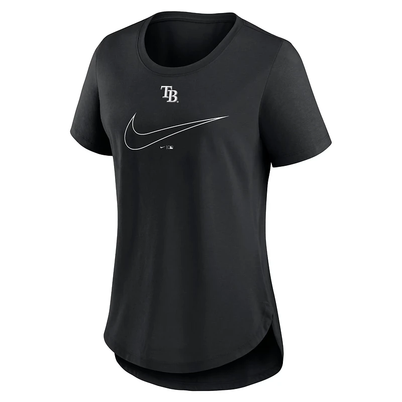 Nike Tampa Bay Rays Big Swoosh Tri-Blend Scoop Neck T-Shirt