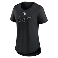 Nike Tampa Bay Rays Big Swoosh Tri-Blend Scoop Neck T-Shirt