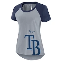 Nike Tampa Bay Rays Summer Breeze Raglan Fashion T-Shirt