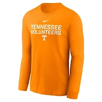 Nike Tennessee Volunteers 2025 Sideline Performance Long Sleeve T-Shirt