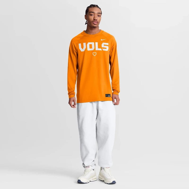 Nike Tennessee Volunteers Dugout Game Time Raglan Dri-FIT Long Sleeve T-Shirt