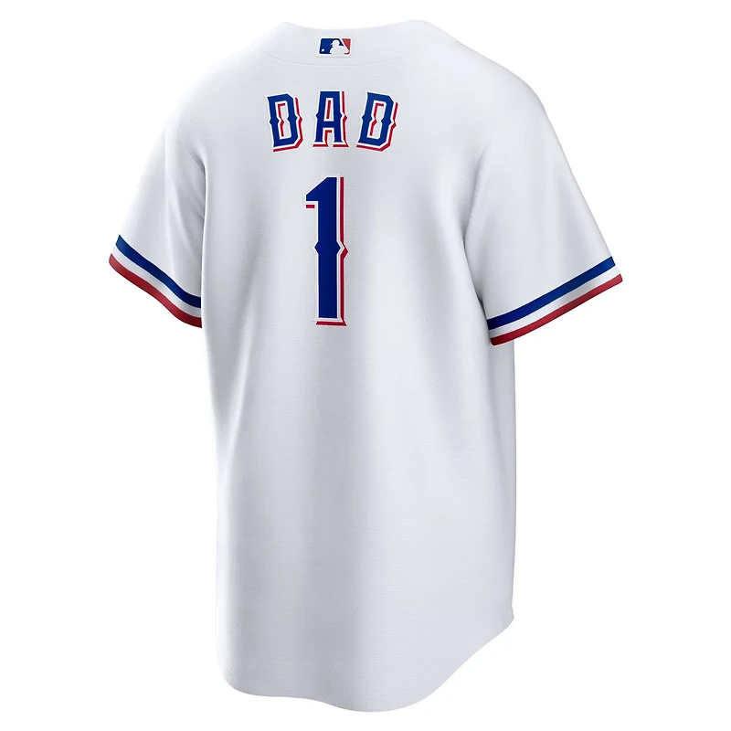 Nike Texas Rangers 1 Dad Home Replica Jersey