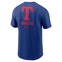 Nike Texas Rangers Large Logo Back Stack T-Shirt