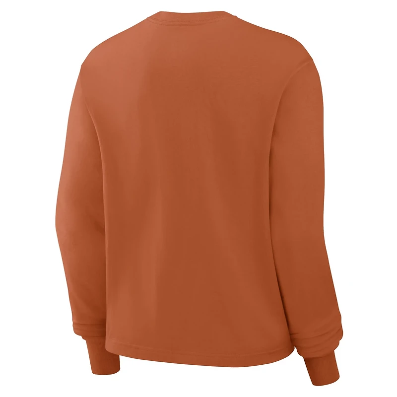 Nike Texas Texas Longhorns Primetime University Boxy Long Sleeve T-Shirt