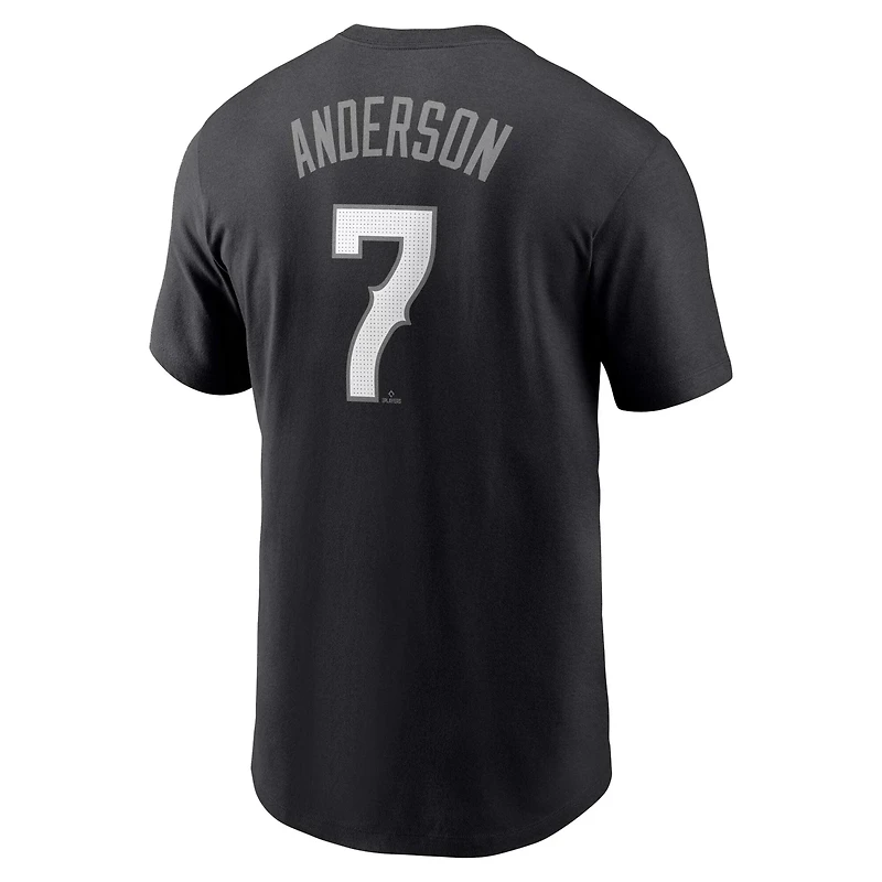 Nike Tim Anderson Chicago White Sox City Connect Fuse Name  Number T-Shirt