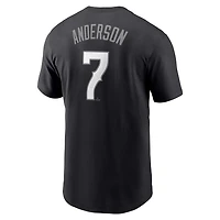 Nike Tim Anderson Chicago White Sox City Connect Fuse Name  Number T-Shirt