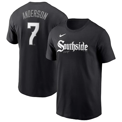 Nike Tim Anderson Chicago White Sox City Connect Fuse Name  Number T-Shirt