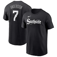 Nike Tim Anderson Chicago White Sox City Connect Fuse Name  Number T-Shirt