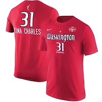 Nike Tina Charles Washington Mystics Explorer Edition Name  Number T-Shirt