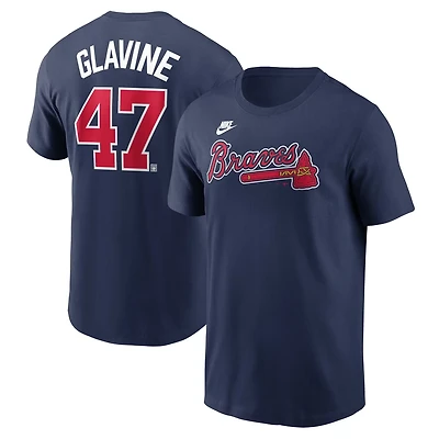 Nike Tom Glavine Atlanta Braves Fuse Name  Number T-Shirt