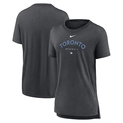 Nike Toronto Jays Authentic Collection Early Work Tri-Blend T-Shirt