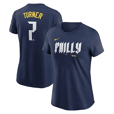 Nike Trea Turner Philadelphia Phillies 2024 City Connect Fuse Player Name  Number T-Shirt