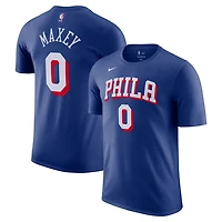 Nike Tyrese Maxey Philadelphia 76ers Icon Edition Name  Number T-Shirt
