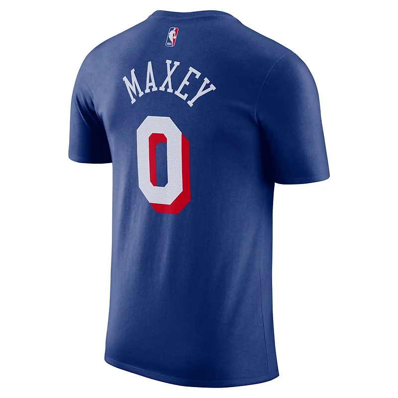 Nike Tyrese Maxey Philadelphia 76ers Icon Edition Name  Number T-Shirt