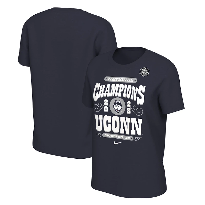 Nike UConn Huskies 2023 NCAA Mens Basketball National Champions Celebration T-Shirt