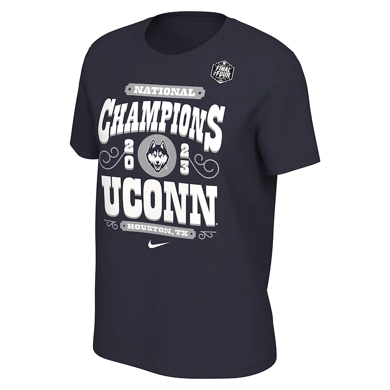 Nike UConn Huskies 2023 NCAA Mens Basketball National Champions Celebration T-Shirt
